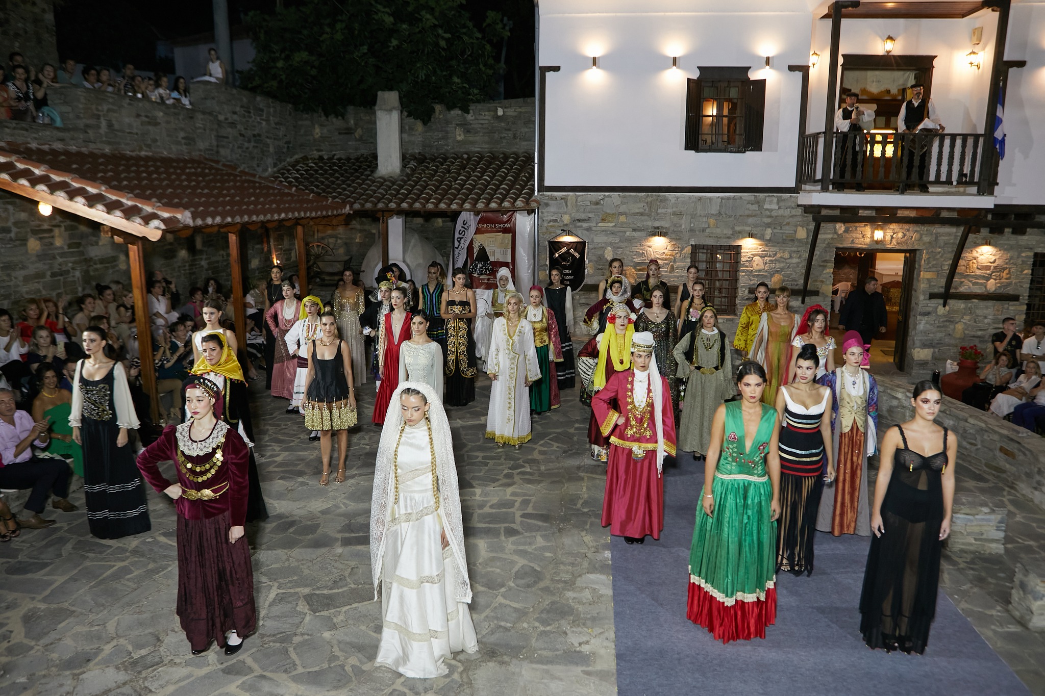 Fashion Show Couture Grecque at museum's plateau