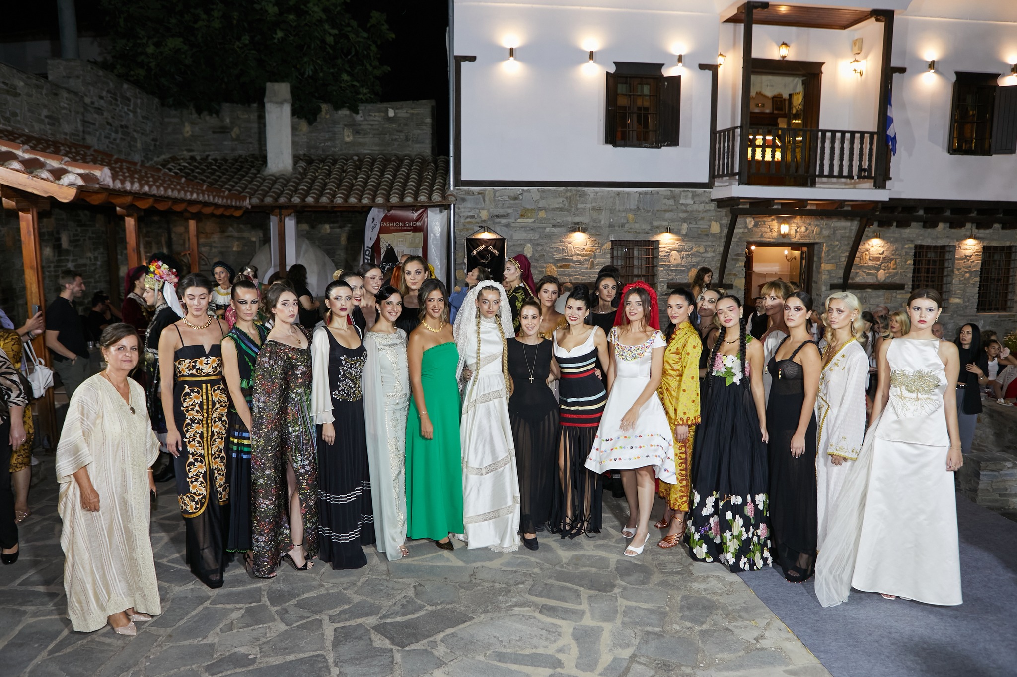 Fashion Show Couture Grecque at museum's plateau