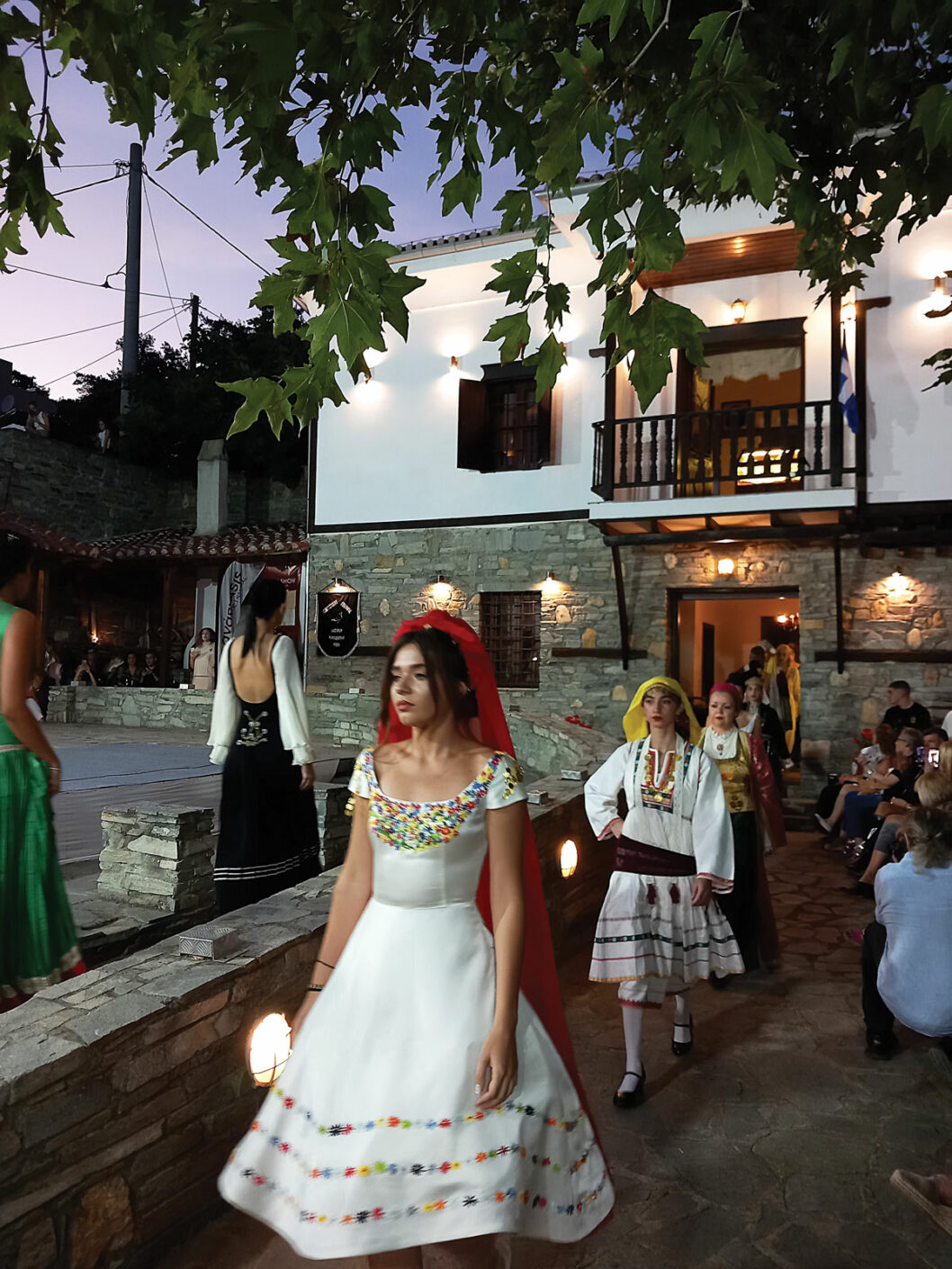 Fashion Show Couture Grecque at museum's plateau