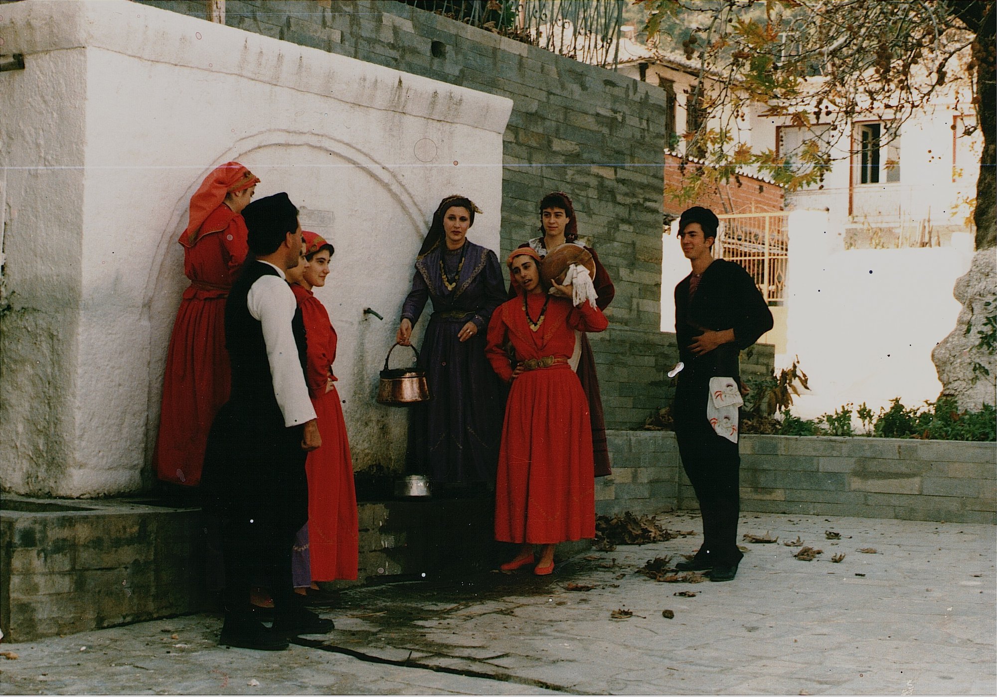 Church's water spring and costumes